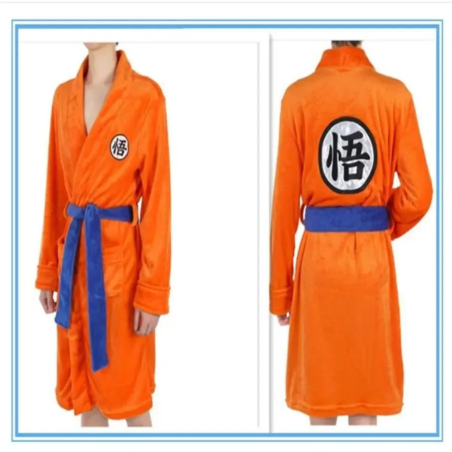 Dragon Ball Goku Flannel Anime Cosplay Bathrobe | Pajamas