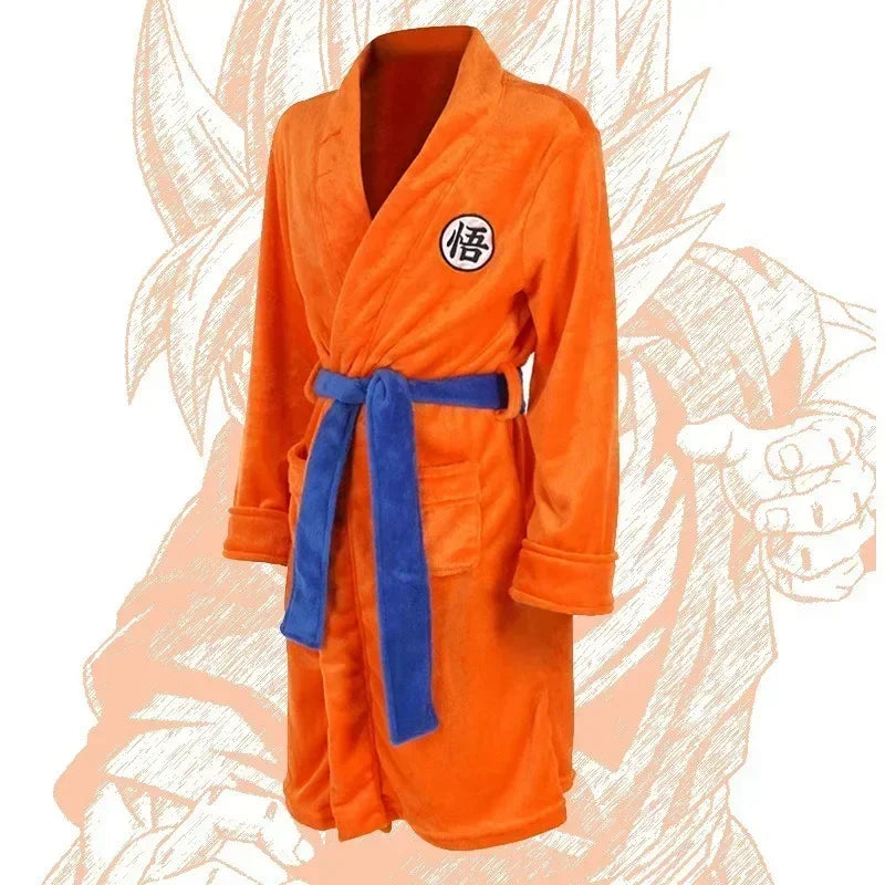 Dragon Ball Goku Flannel Anime Cosplay Bathrobe | Pajamas