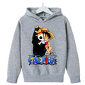 One Piece Hoodies Kids 2025 Luffy Pullover Cosplay