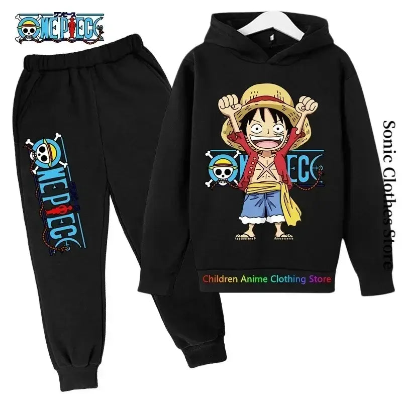 One Piece Hoodies Kids Fashion Luffy Pullover