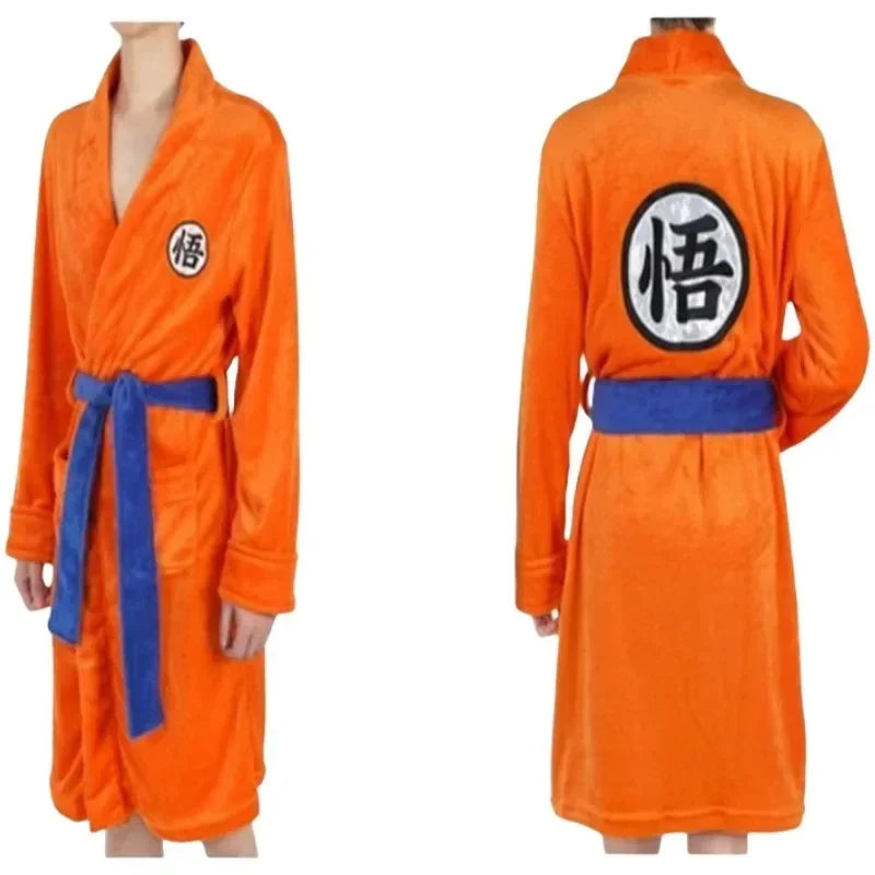 Dragon Ball Goku Flannel Anime Cosplay Bathrobe | Pajamas