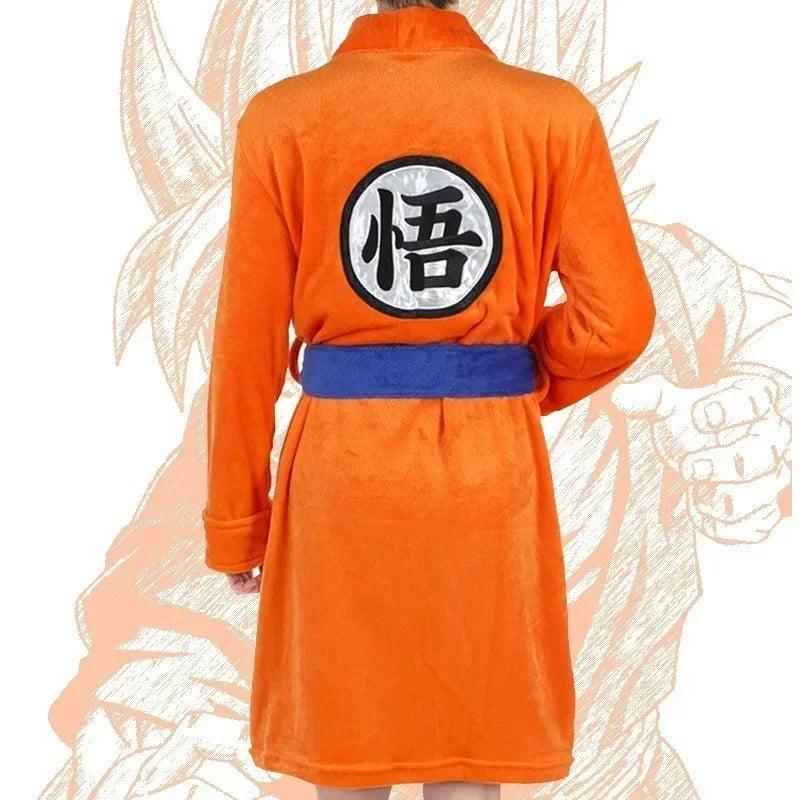 Dragon Ball Goku Flannel Anime Cosplay Bathrobe | Pajamas