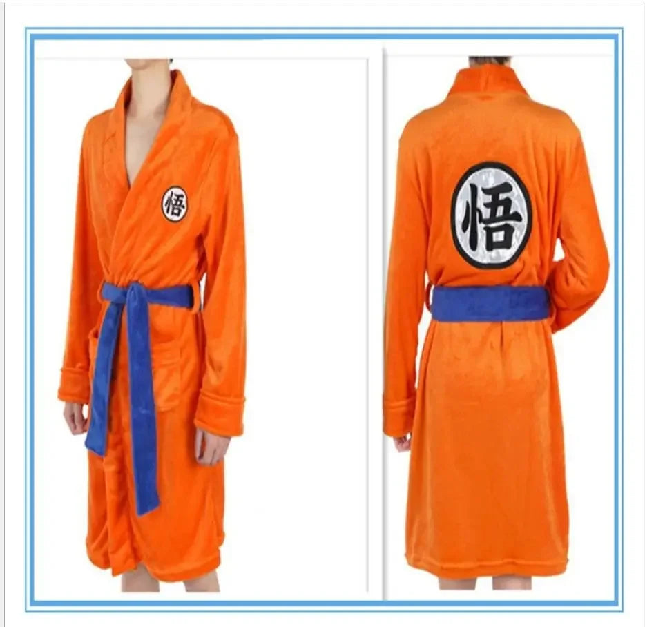 Dragon Ball Goku Flannel Anime Cosplay Bathrobe | Pajamas